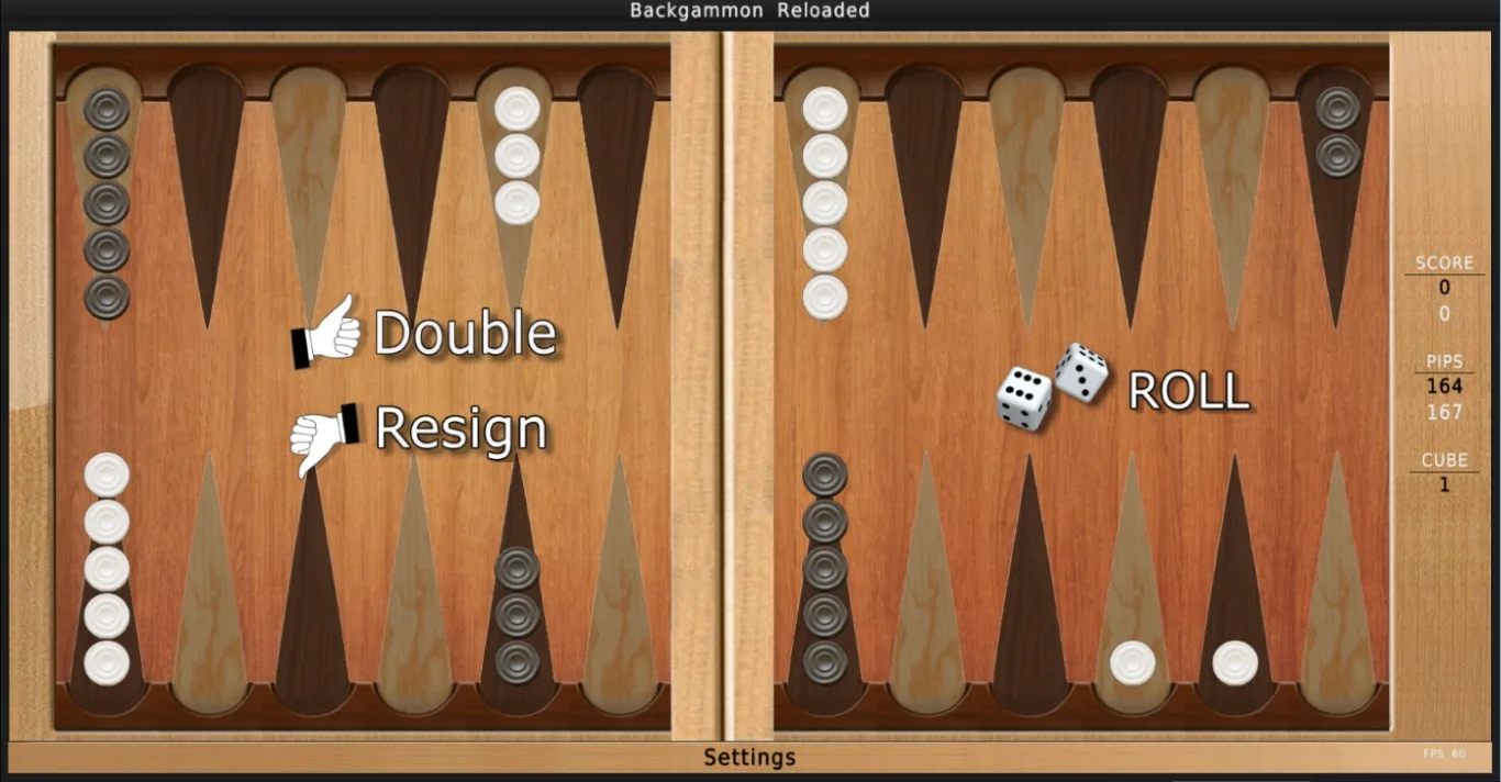 Backgammon Reloaded screenshot 1
