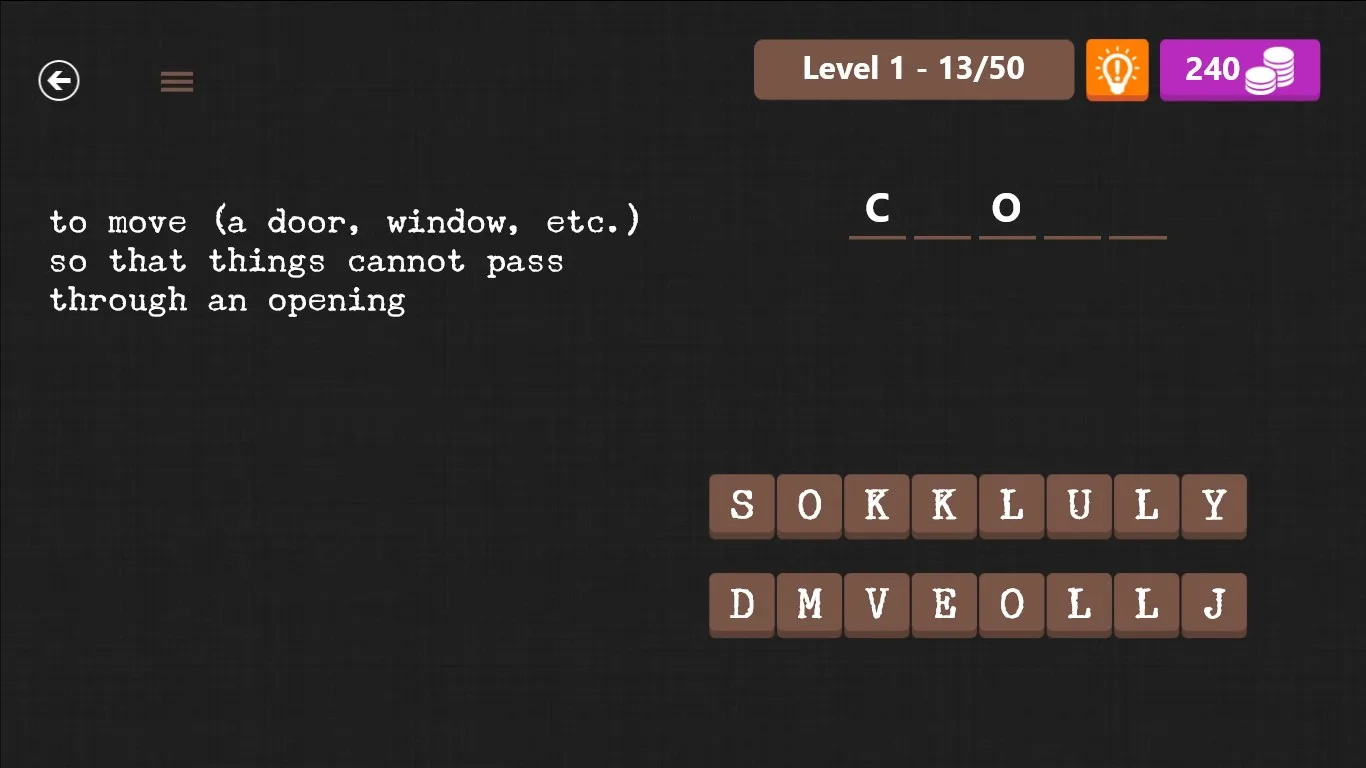 Vocabulary Quiz Game screenshot 1