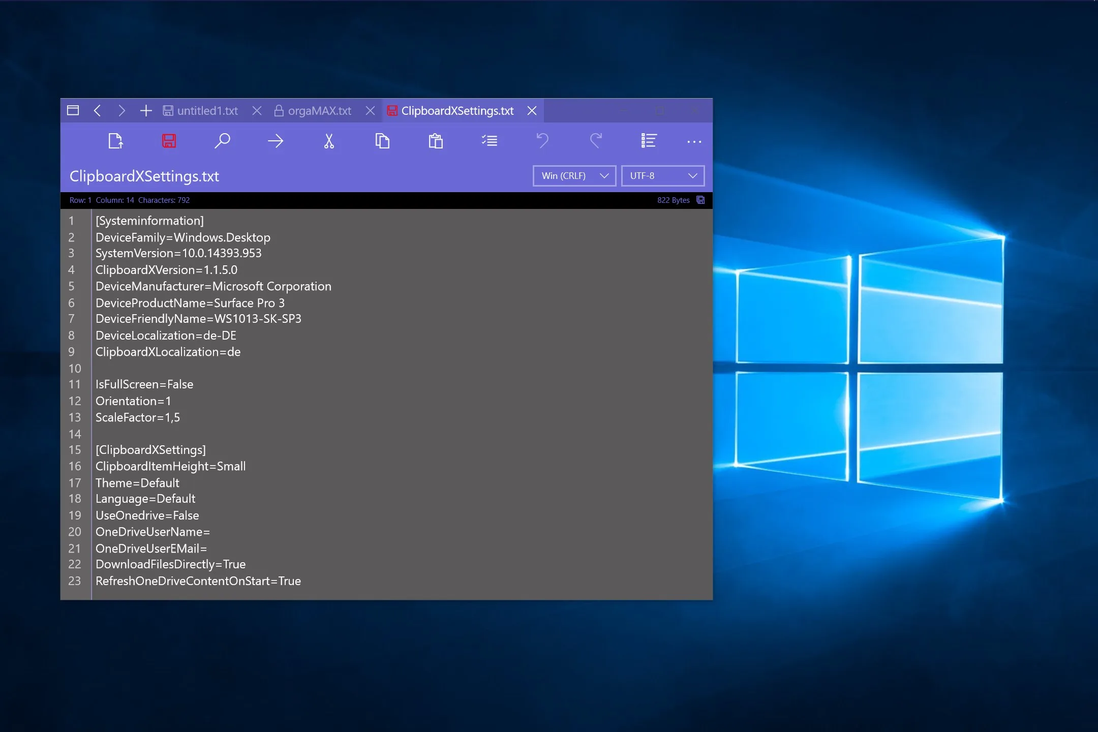 NotepadX screenshot 1