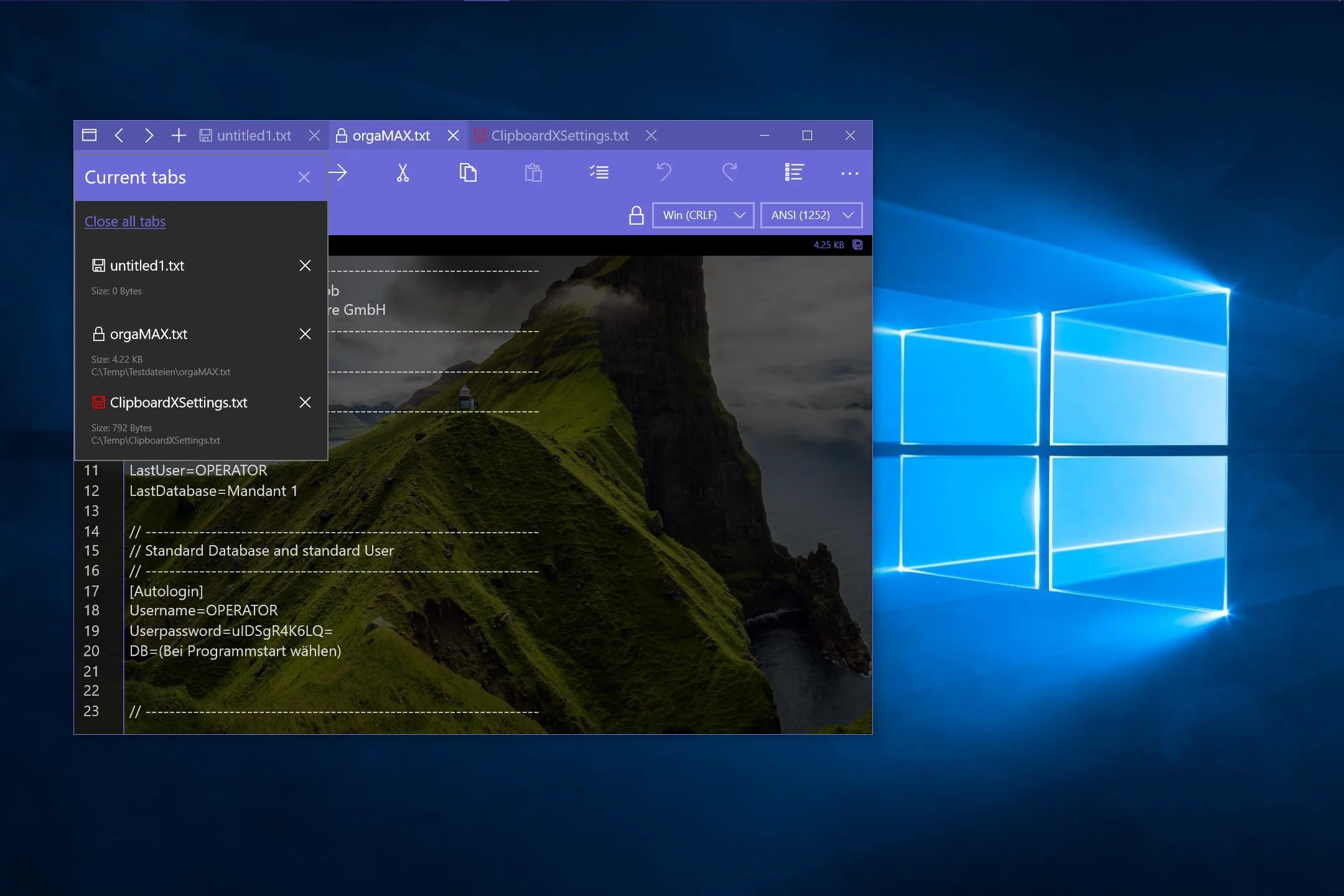 NotepadX screenshot 3