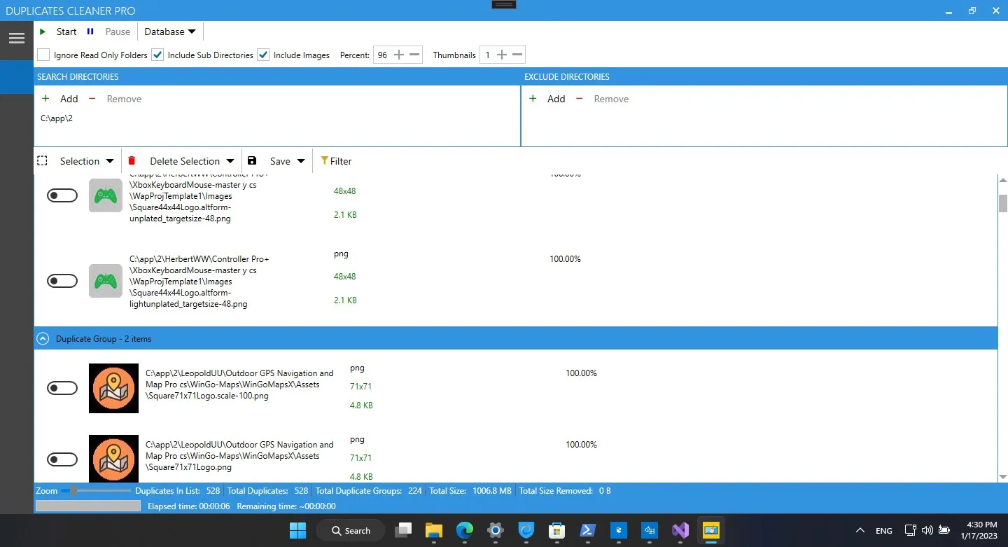 Duplicates Cleaner Pro screenshot 1