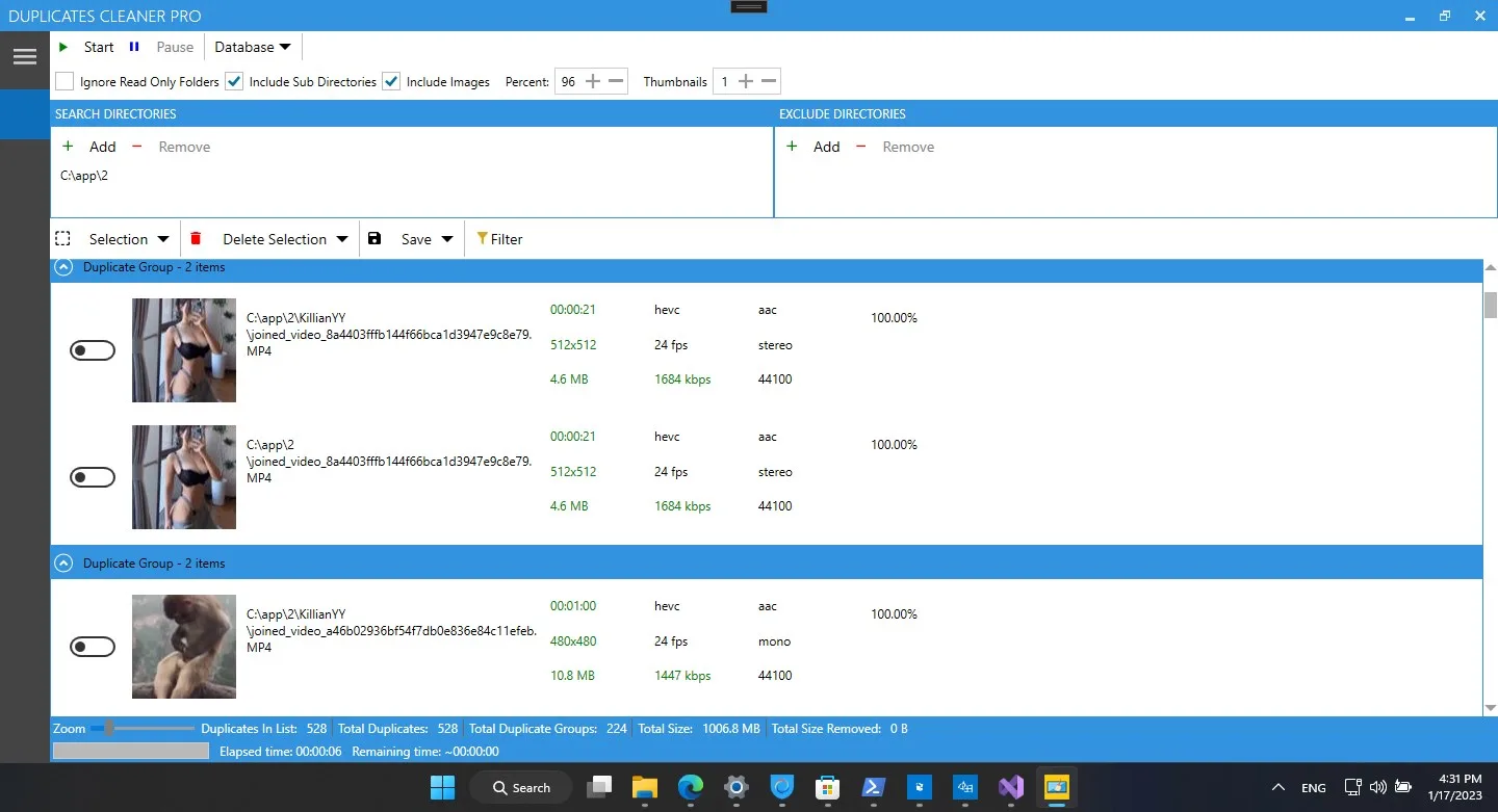 Duplicates Cleaner Pro screenshot 2