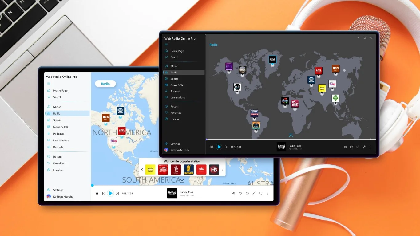 Web Radio Player PRO screenshot 1