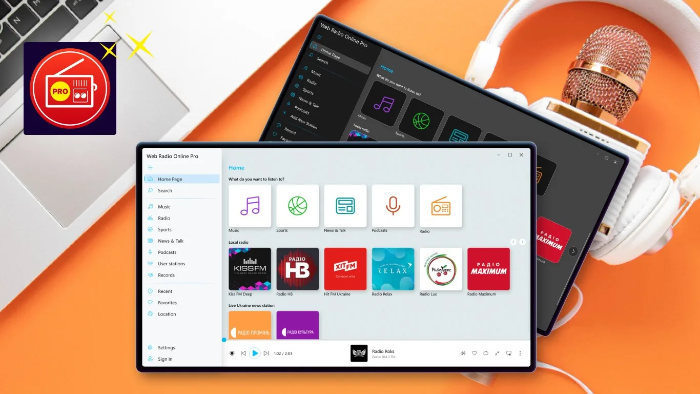 Web Radio Player PRO screenshot 2