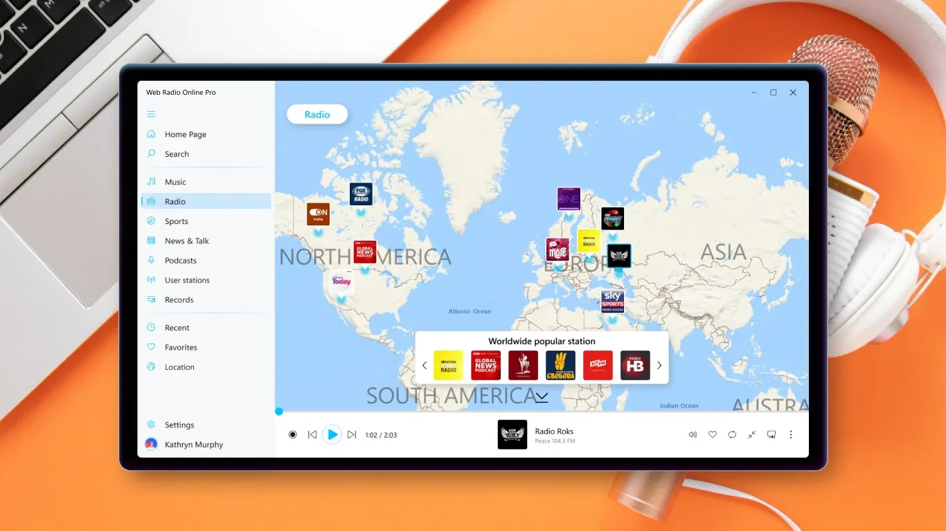 Web Radio Player PRO screenshot 3