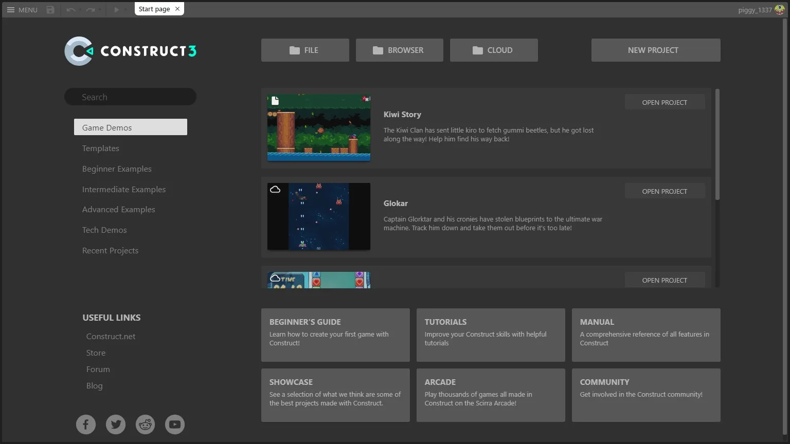 Construct 3 screenshot 1
