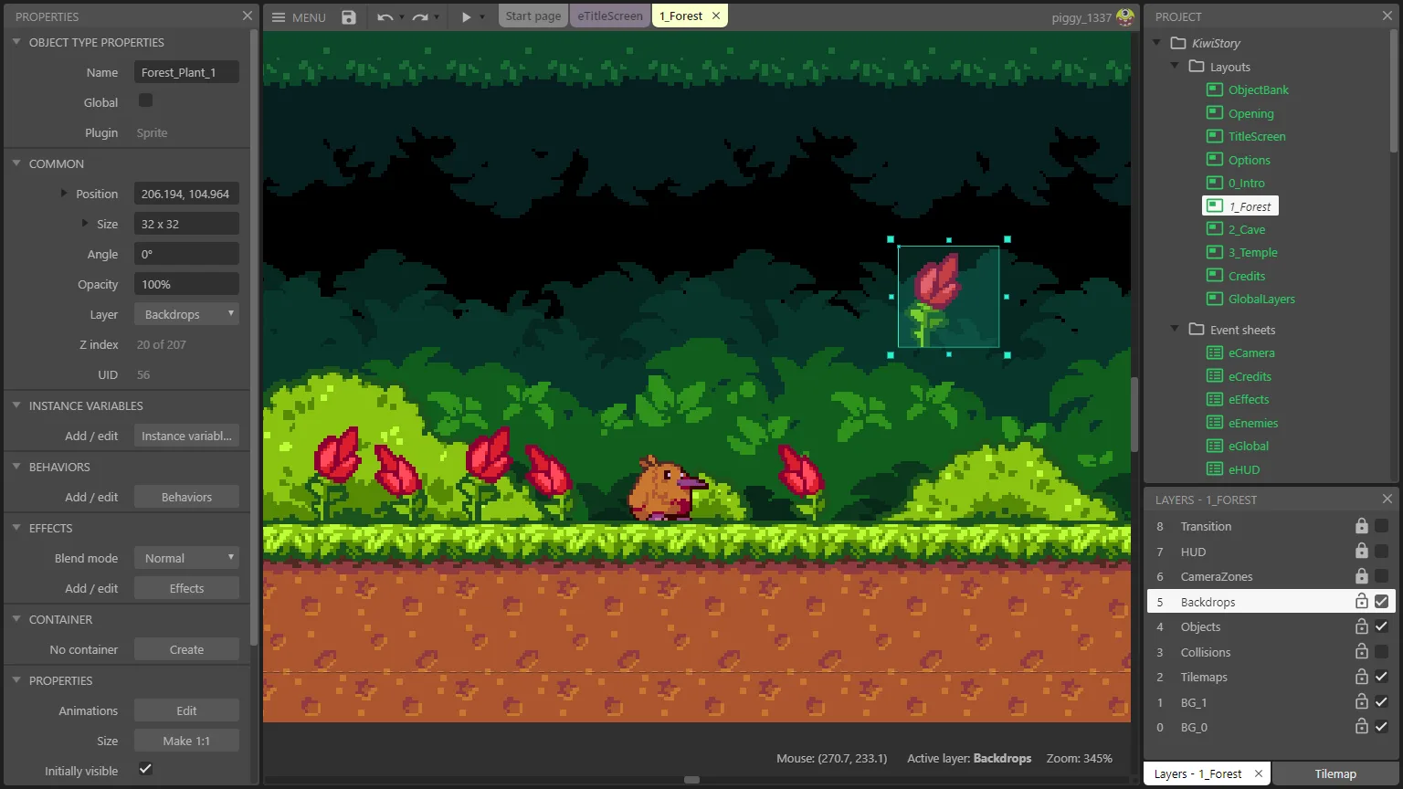 Construct 3 screenshot 2