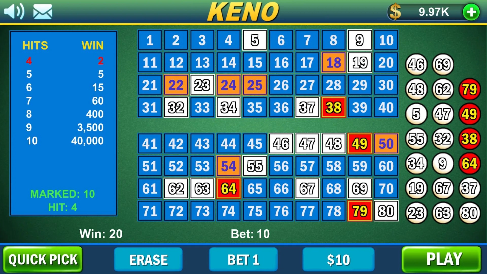 Keno Keno!! screenshot 2