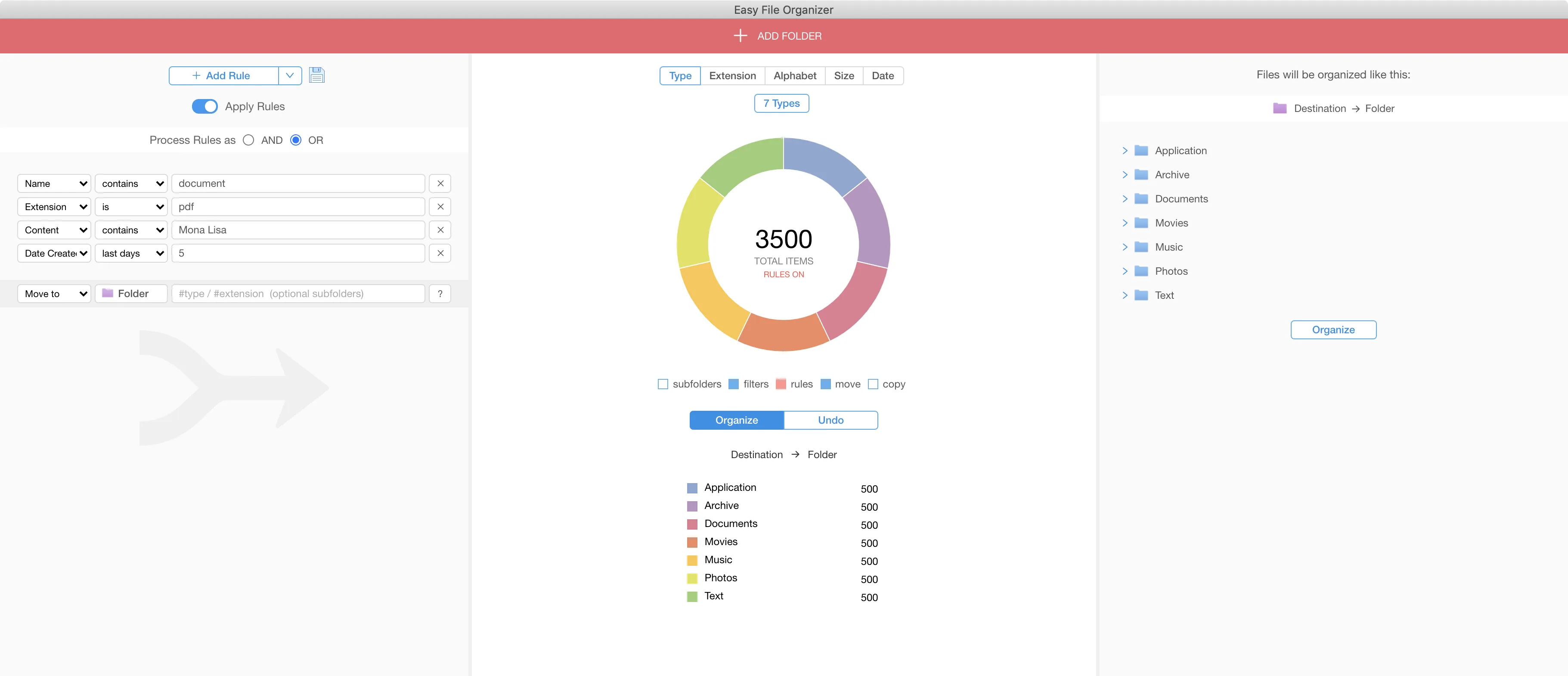 Easy File Organizer · screenshot 4