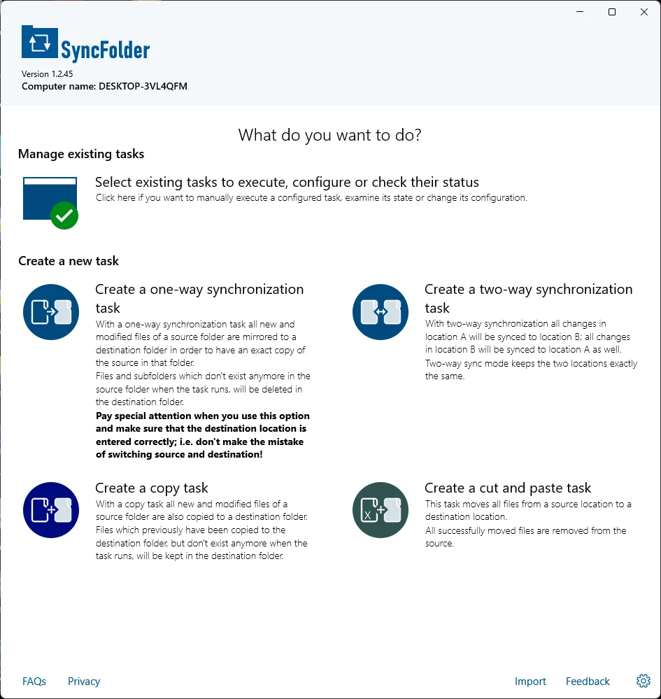 SyncFolder screenshot 2