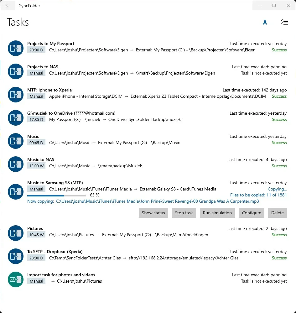 SyncFolder screenshot 5