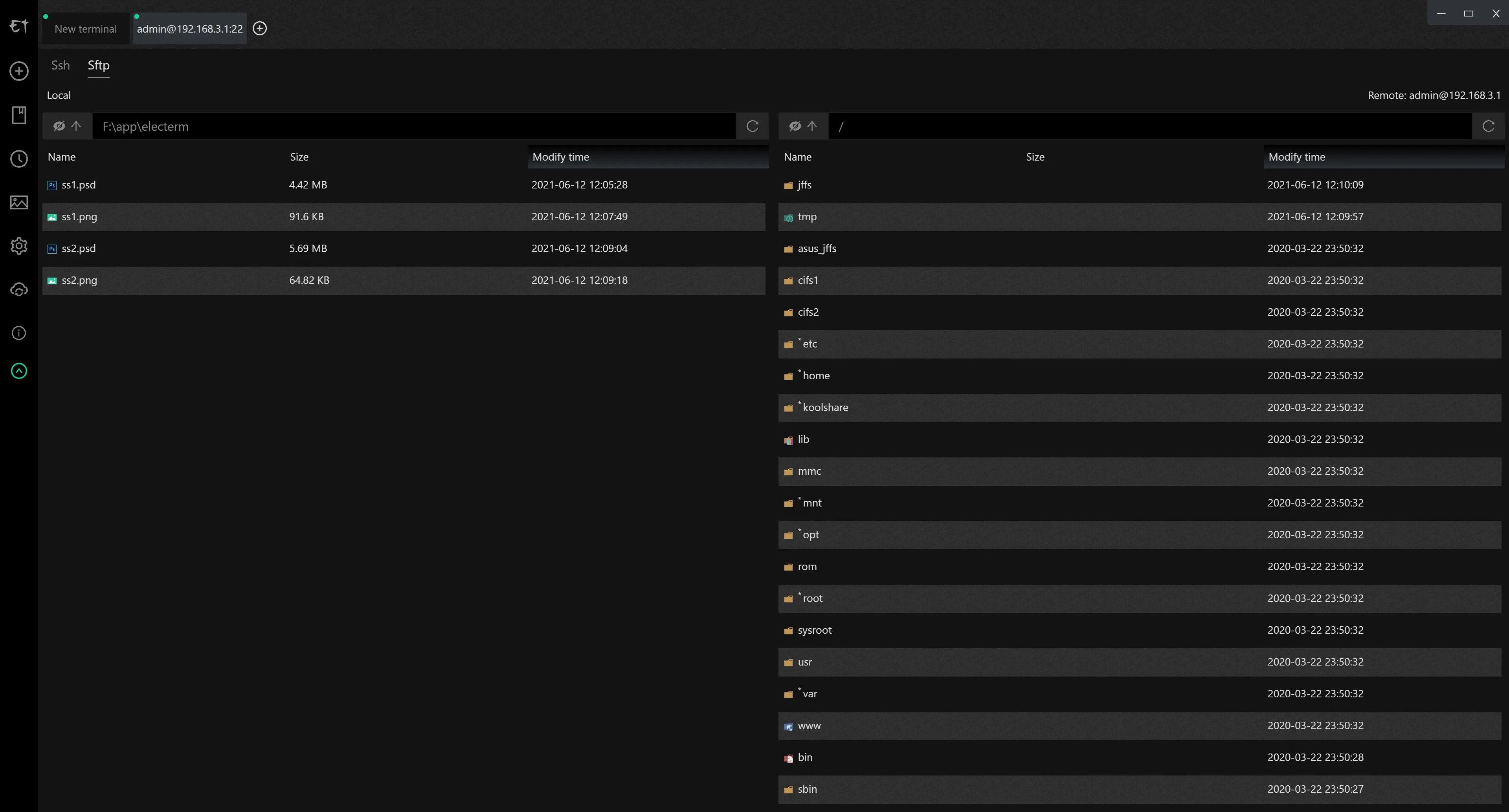 electerm screenshot 3