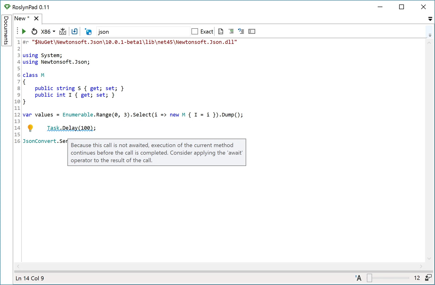 RoslynPad screenshot 5
