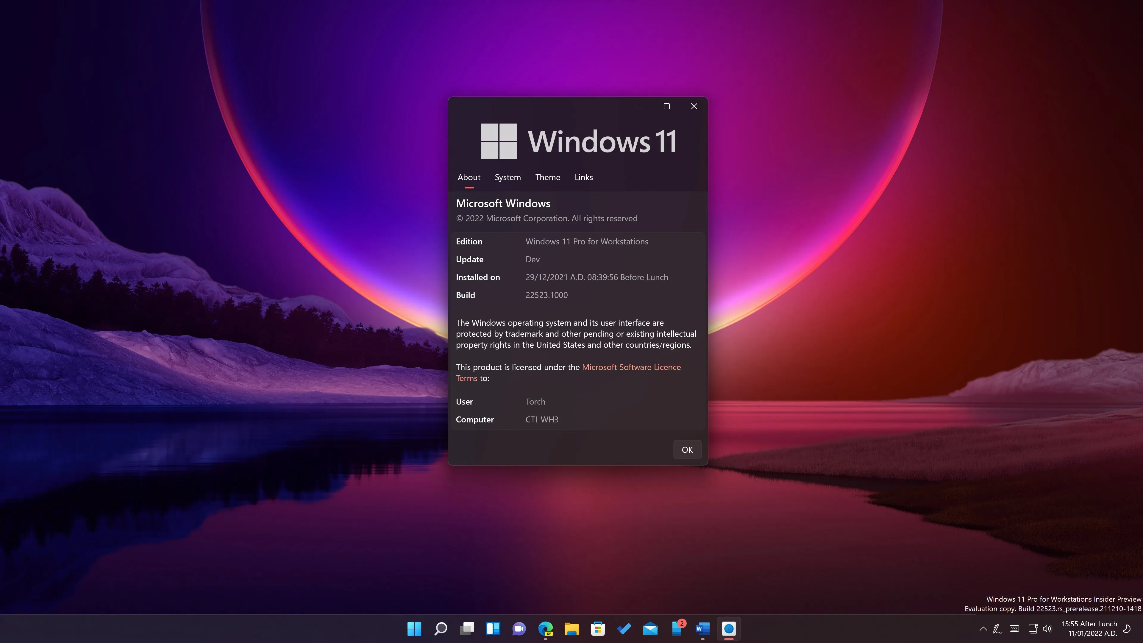 Modern Winver screenshot 1