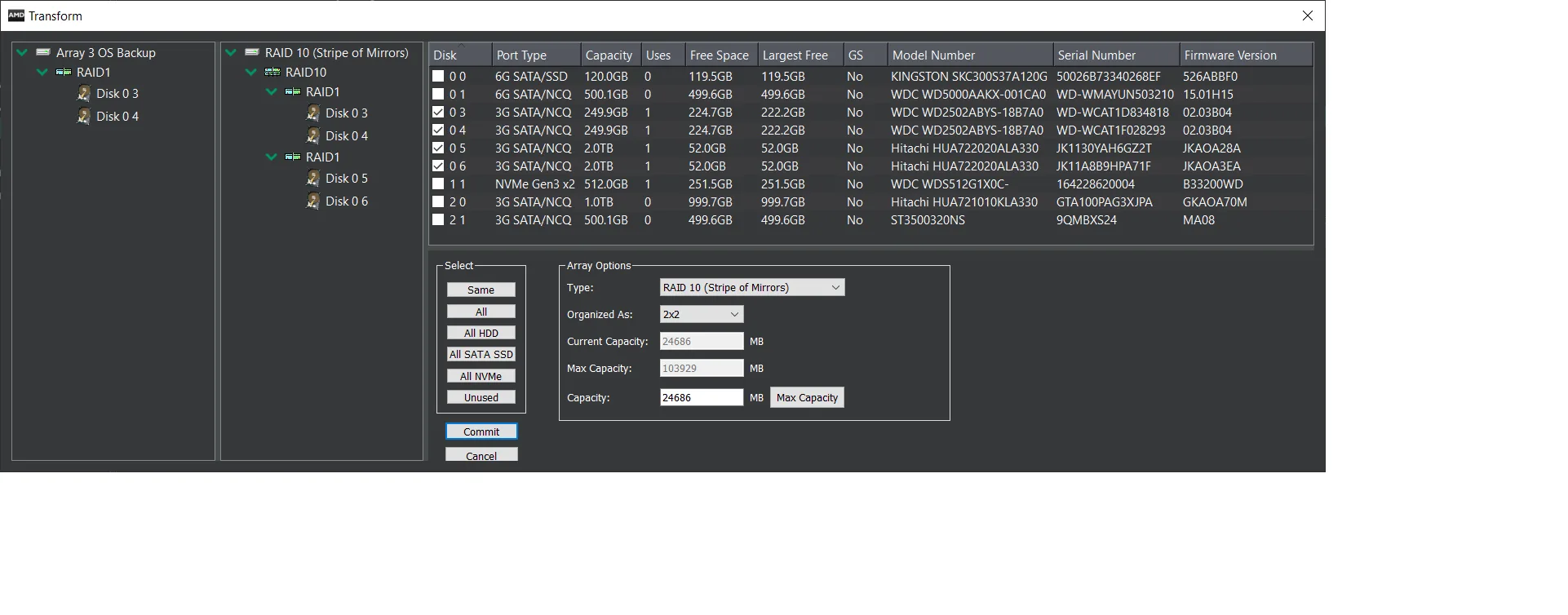 AMD RAIDXpert2 screenshot 3