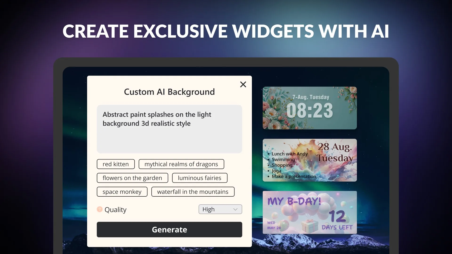 Custom Widgets - Desktop Themes screenshot 2
