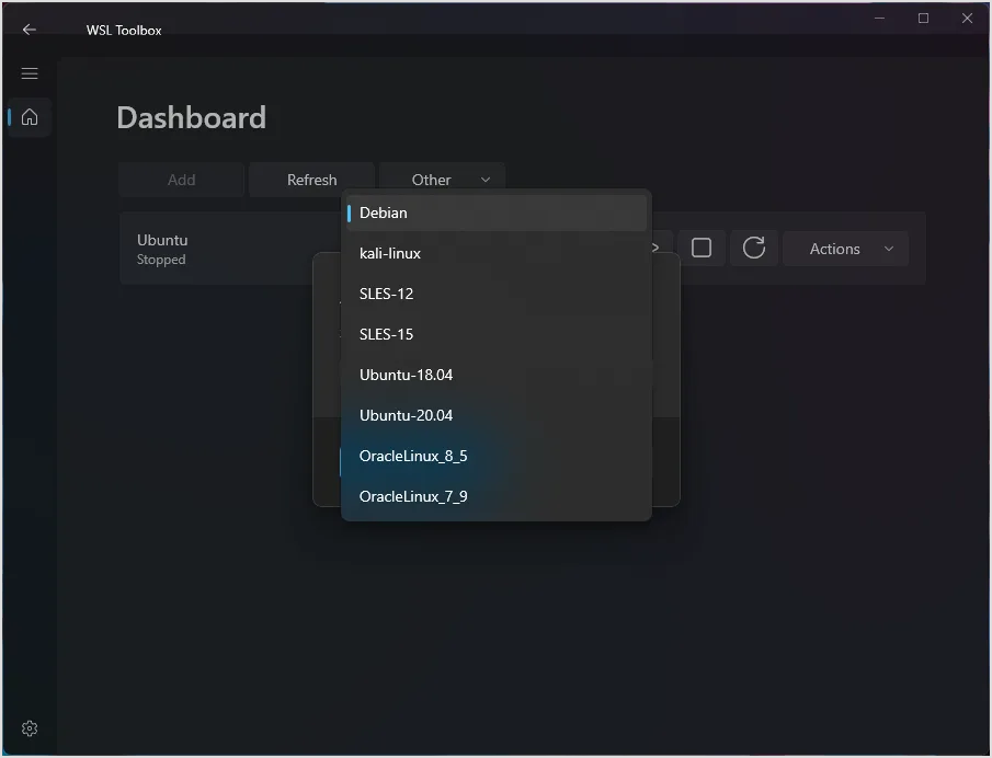 WSL Toolbox Beta screenshot 1