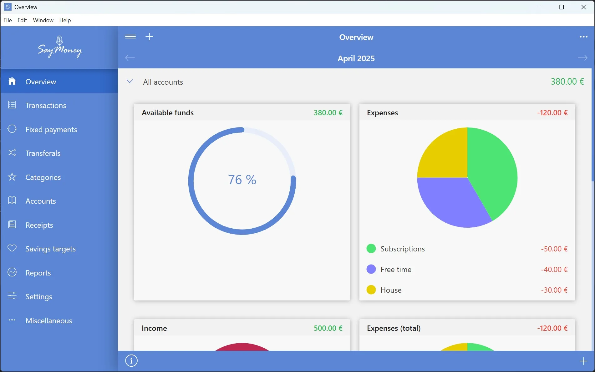 SayMoney Pro screenshot 1