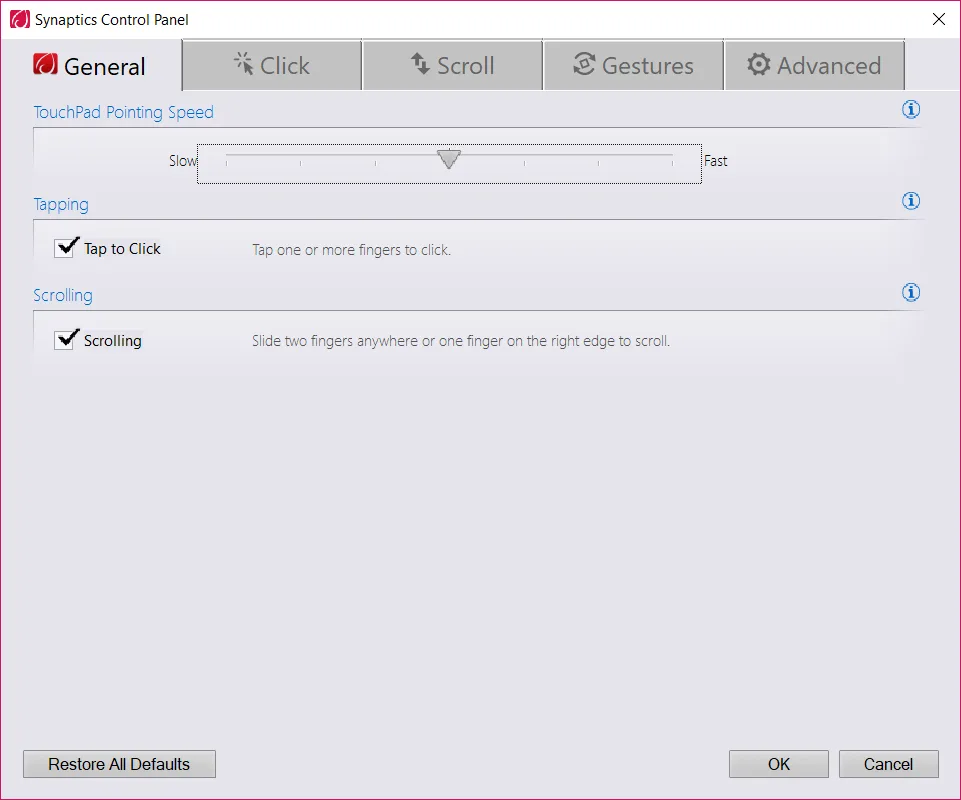 SynTouchpadApp screenshot 2