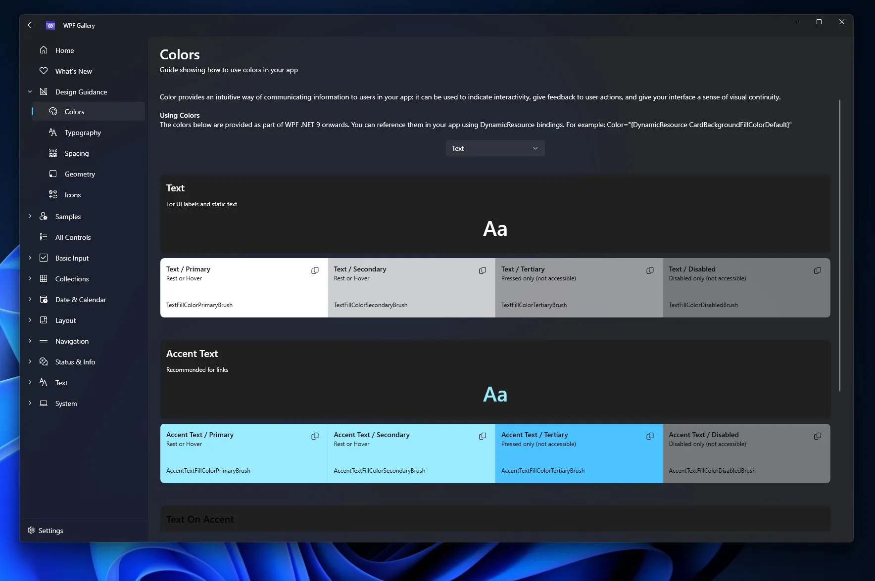 WPF Gallery screenshot 2