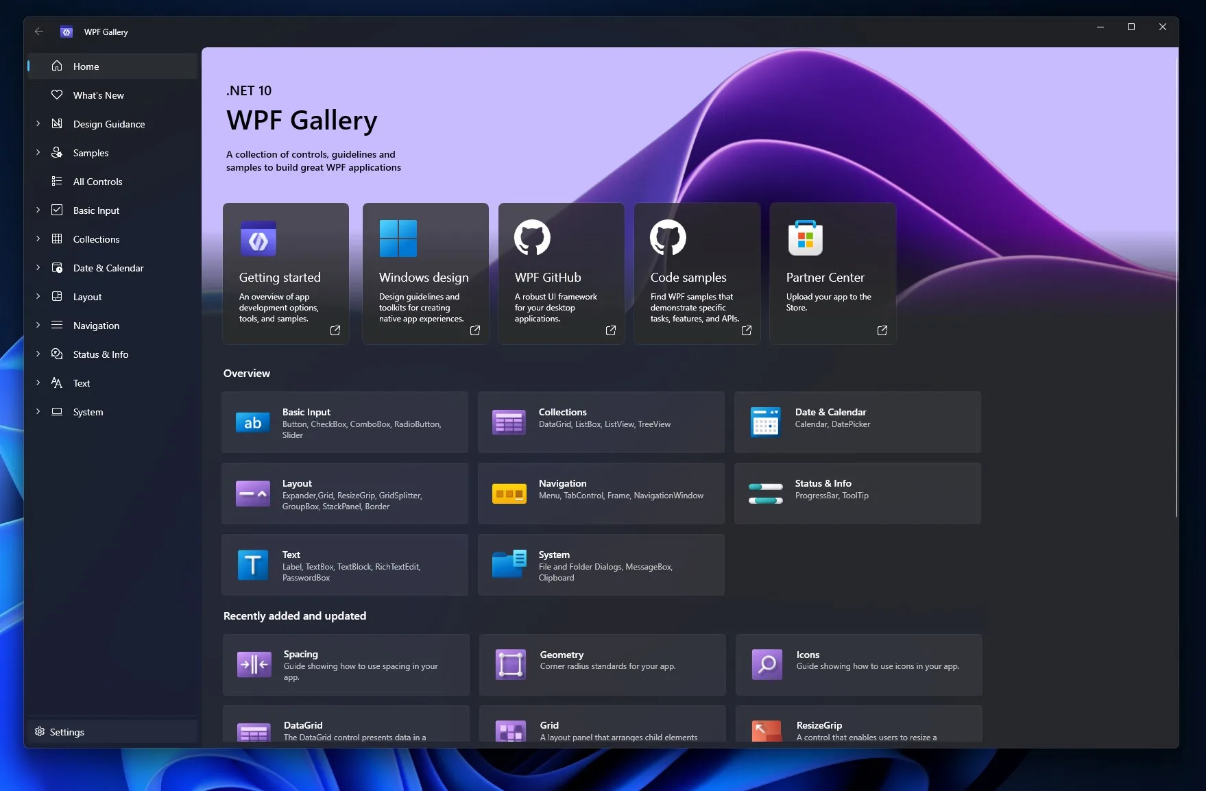 WPF Gallery screenshot 4
