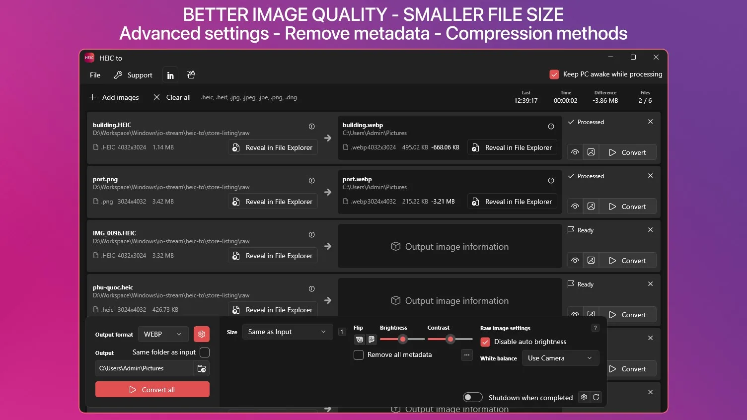 HEIC to JPG - DNG to JPG screenshot 2