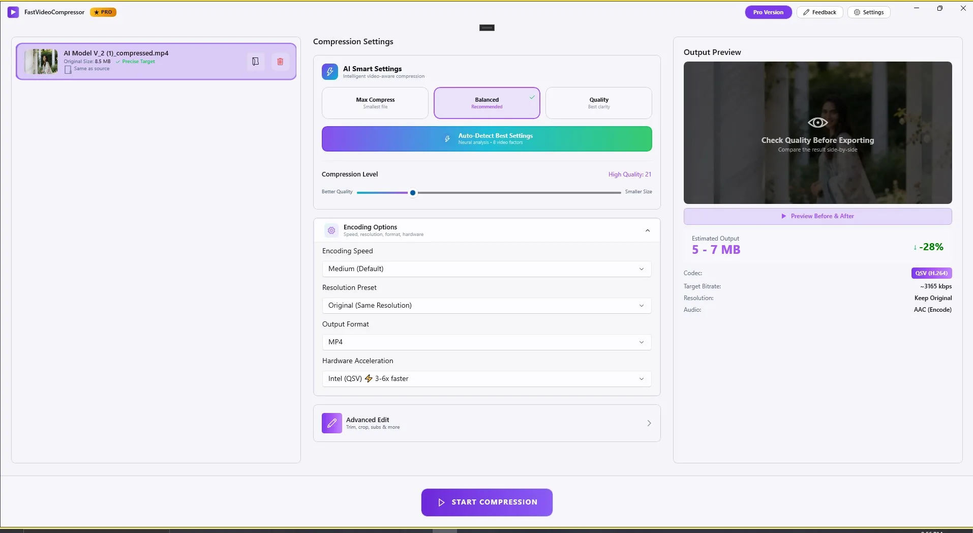 Fast Video Compressor - Resize, Batch Convert & Shrink Video screenshot 1