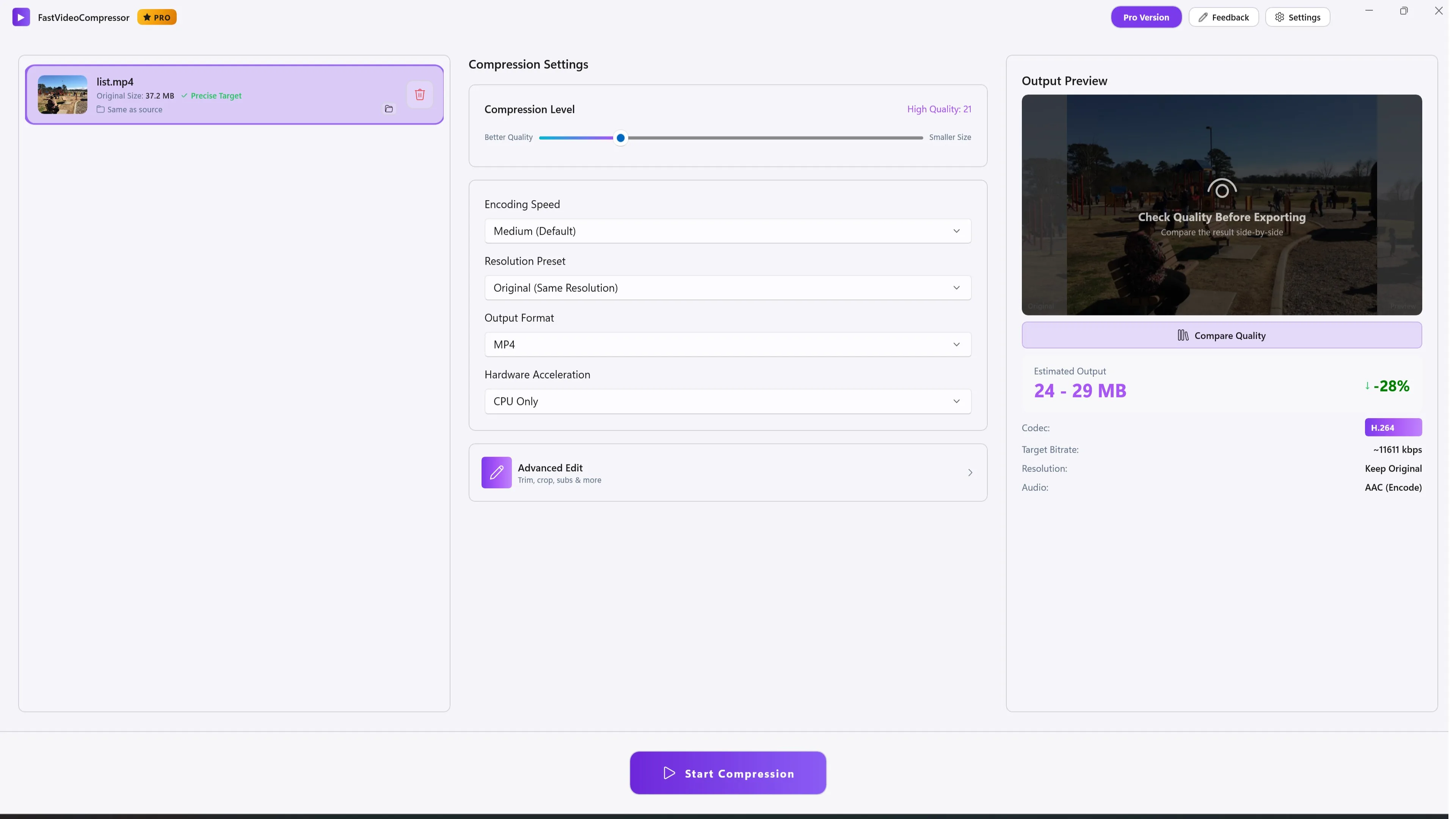 Fast Video Compressor - Resize, Batch Convert & Shrink Video screenshot 3