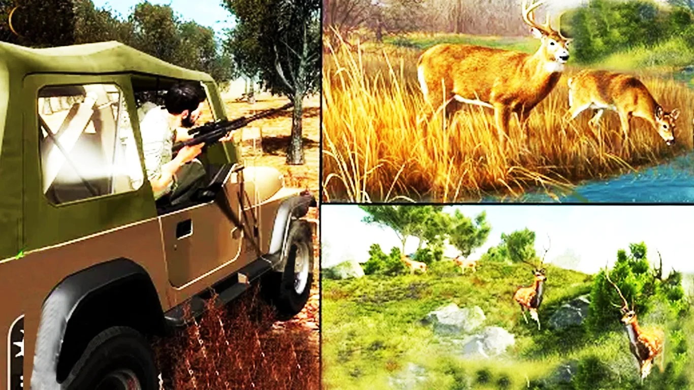 Wild Jungle Animal Hunting Sniper Shooting 3D screenshot 2