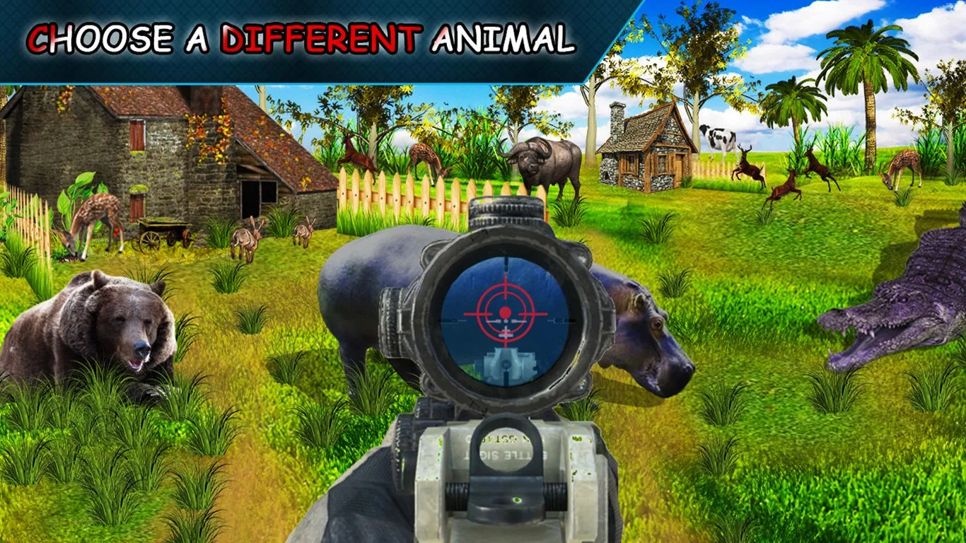 Wild Jungle Animal Hunting Sniper Shooting 3D screenshot 4