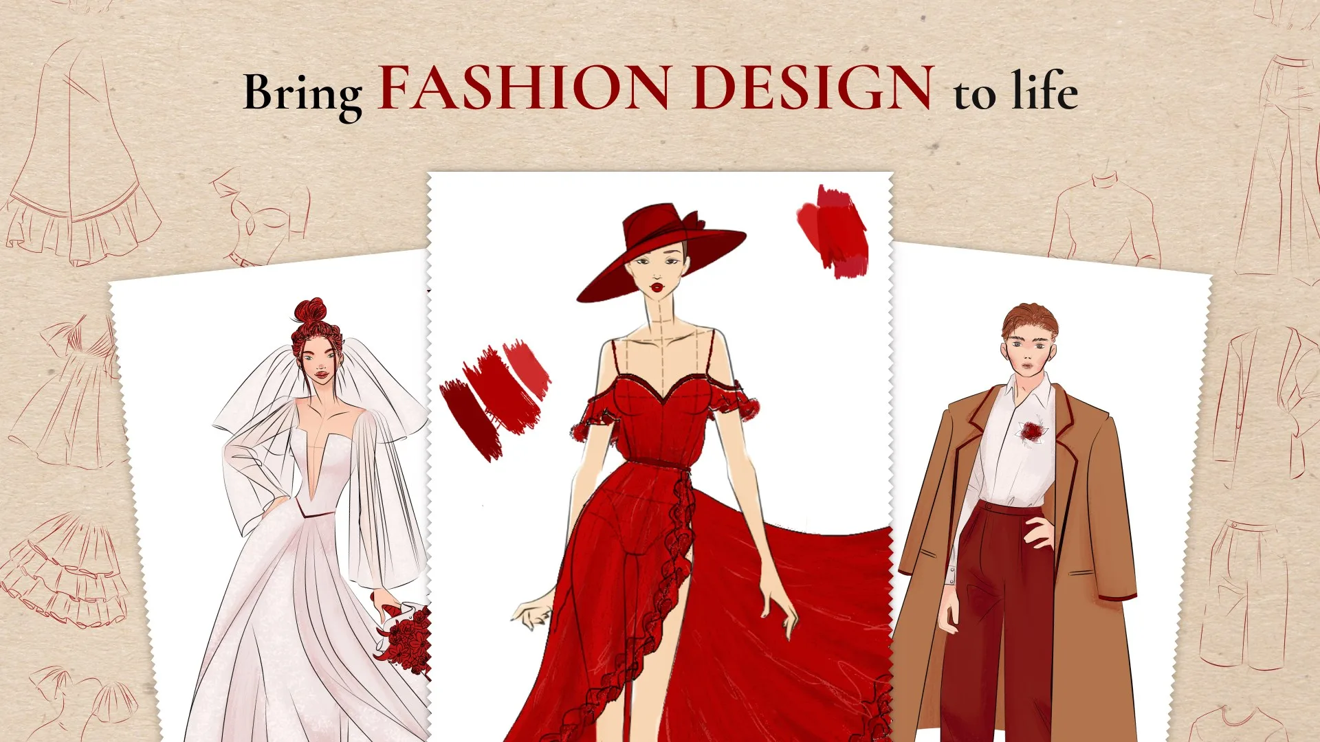 Fashionista Sketchbook: Design Clothes Illustration screenshot 1