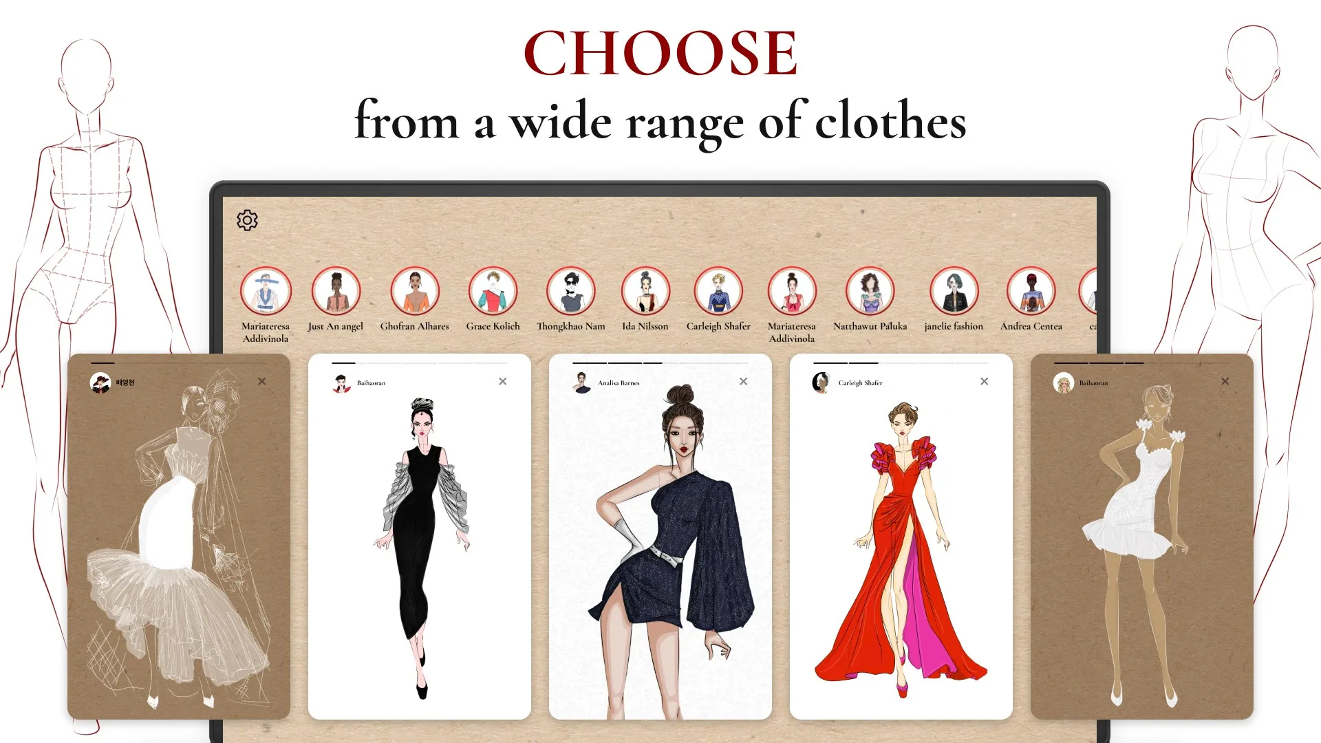 Fashionista Sketchbook: Design Clothes Illustration screenshot 3