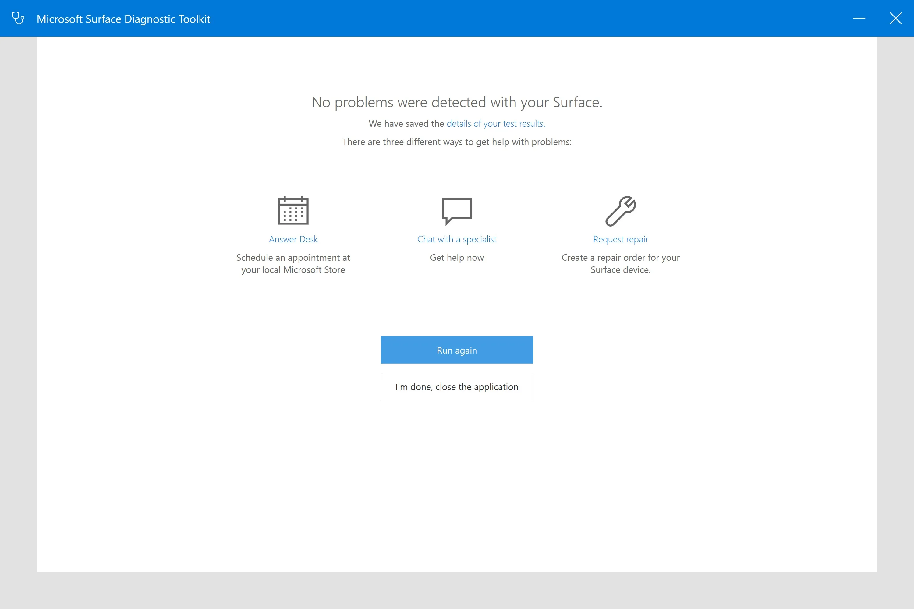 Surface Diagnostic Toolkit screenshot 4