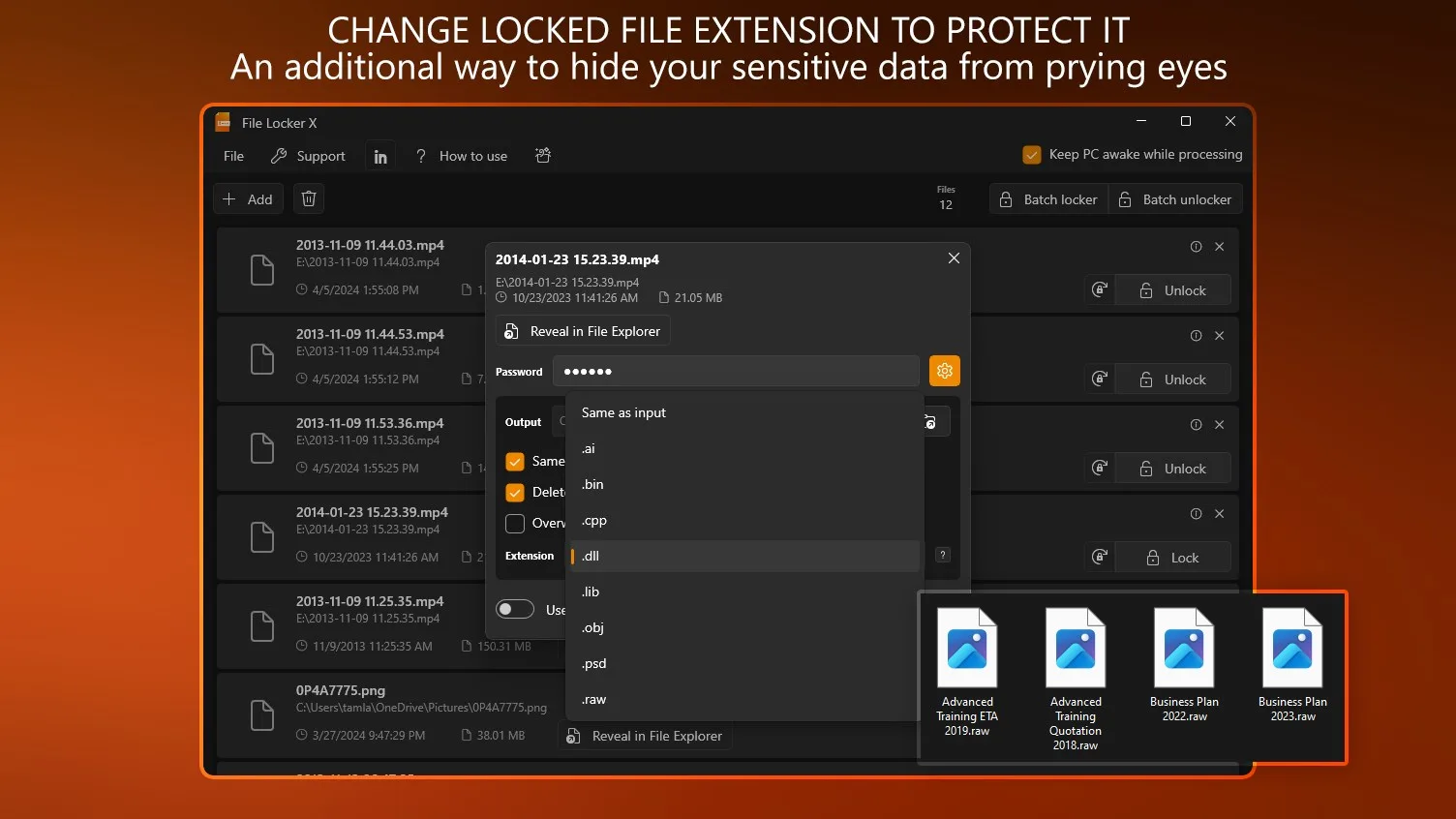 File Locker X - Password Protect Files screenshot 2