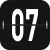 Floating desktop clock