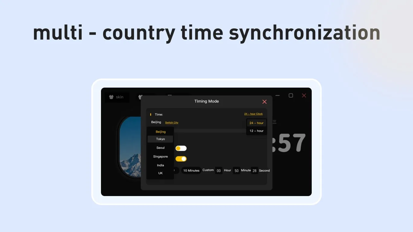 Floating desktop clock screenshot 4