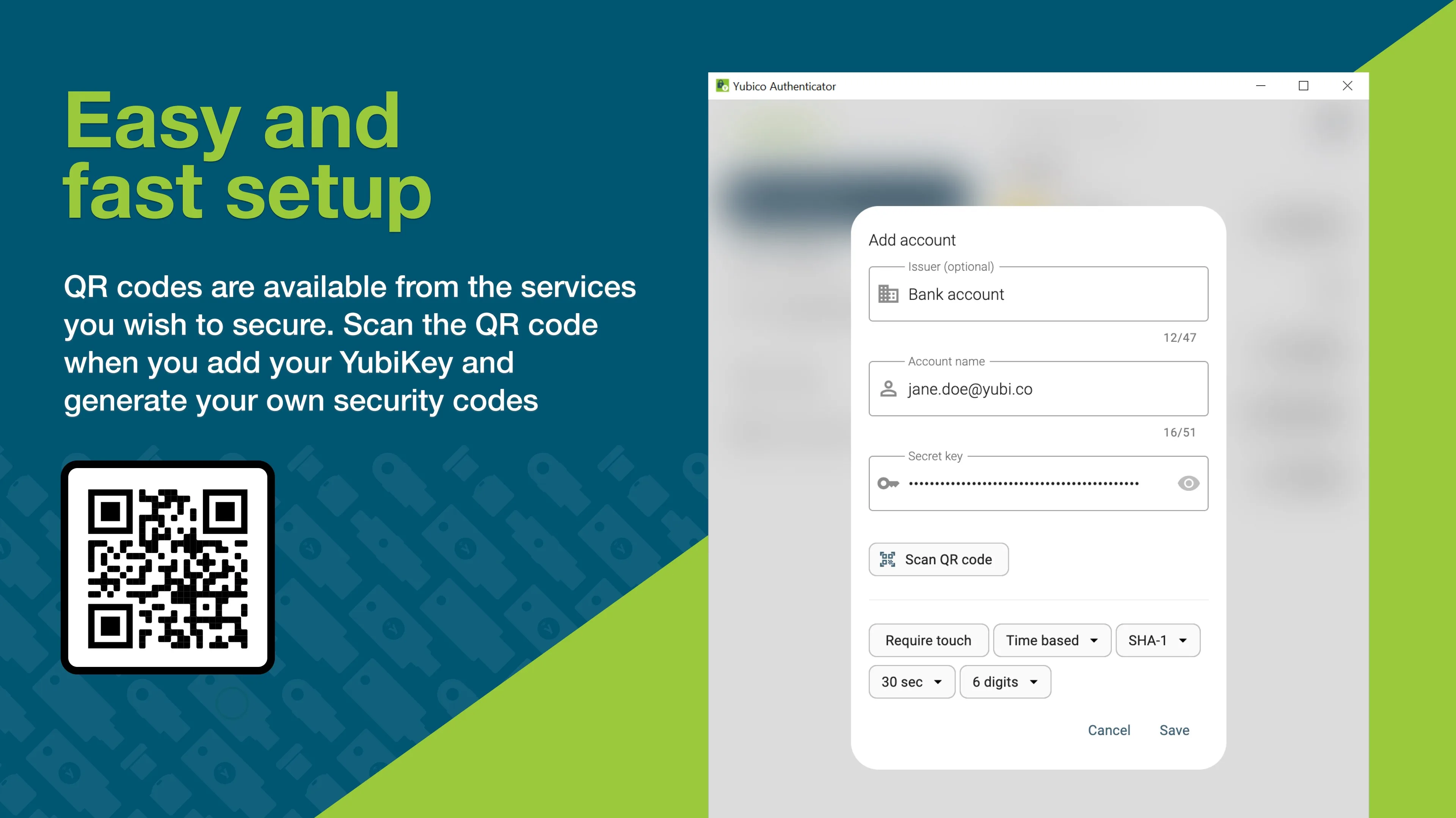 Yubico Authenticator screenshot 2