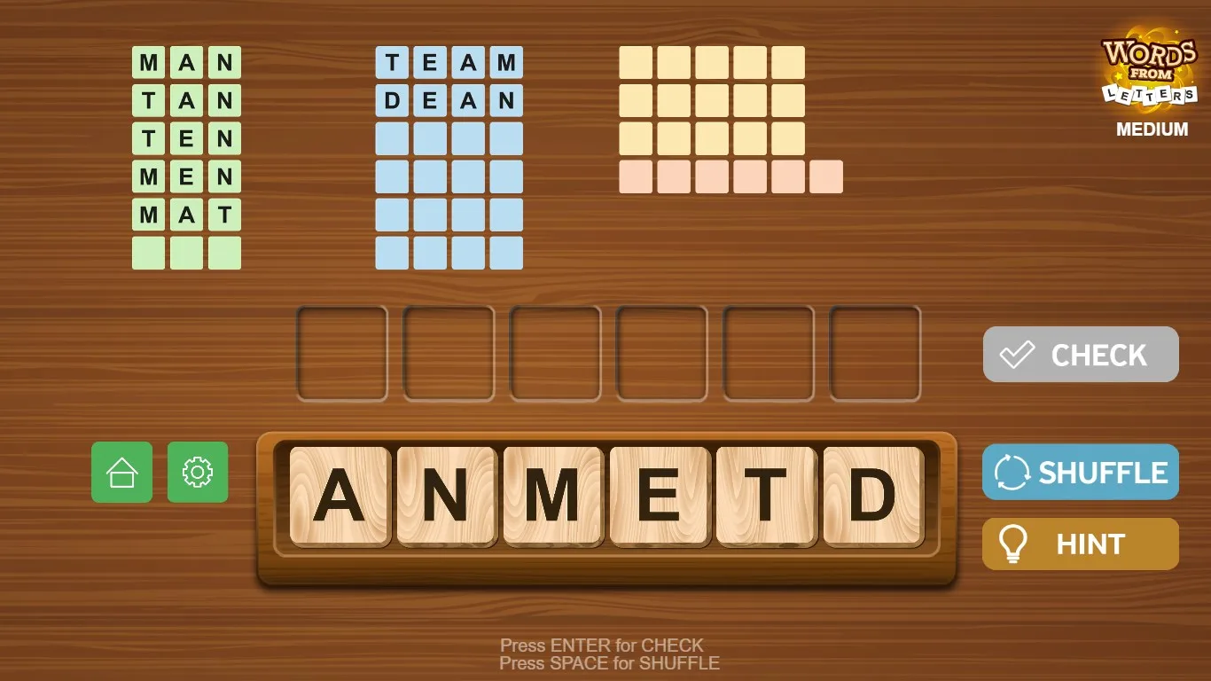 Words from Letters screenshot 1