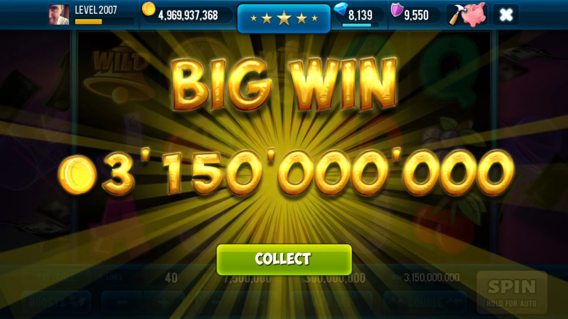 Pink 3 Diamonds Slots screenshot 2