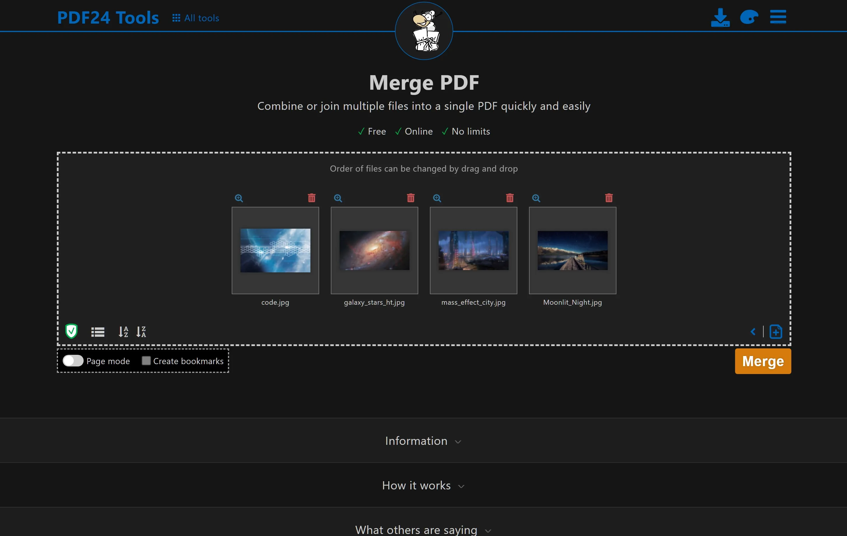 PDF24 Online Tools screenshot 3