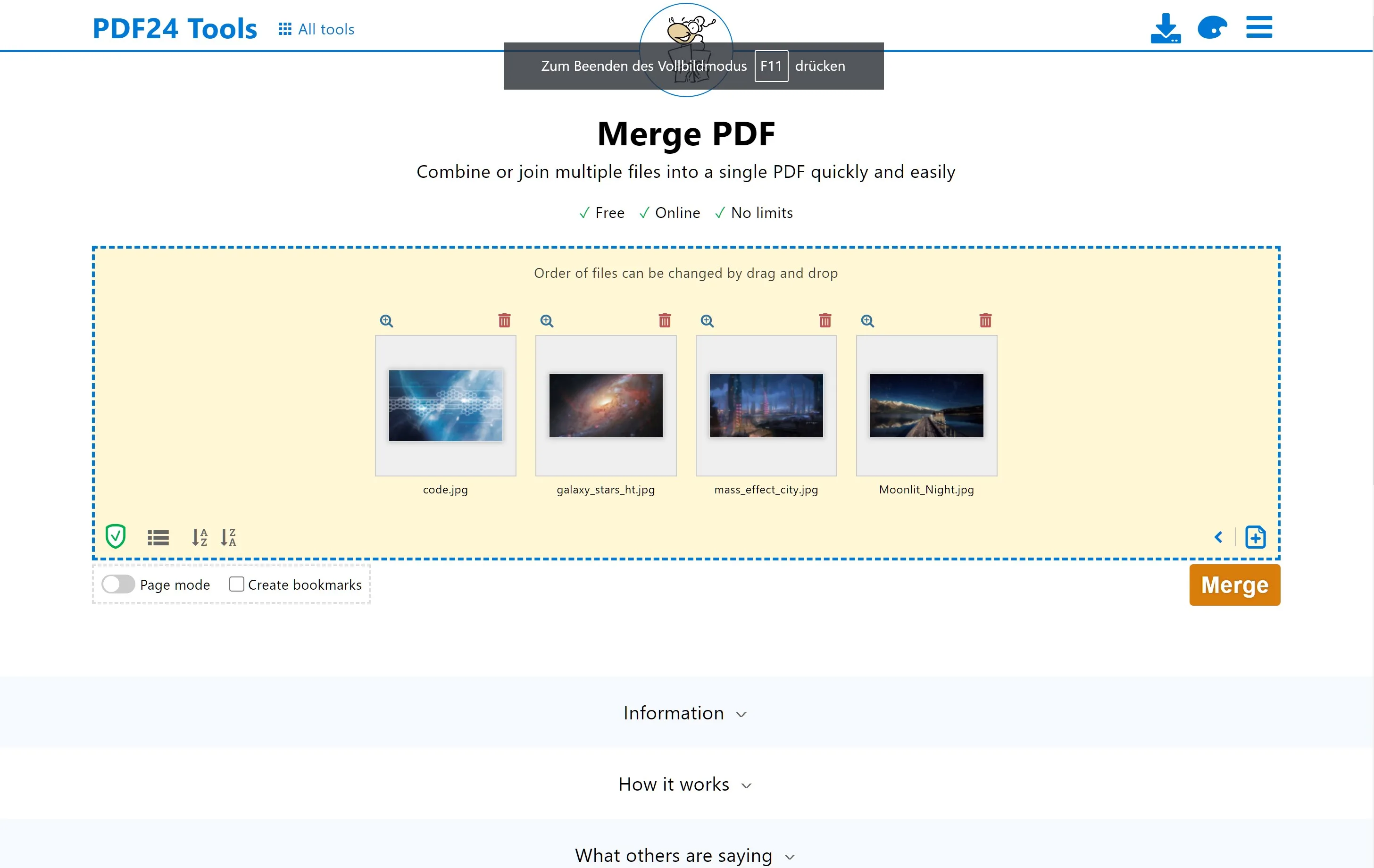 PDF24 Online Tools screenshot 4