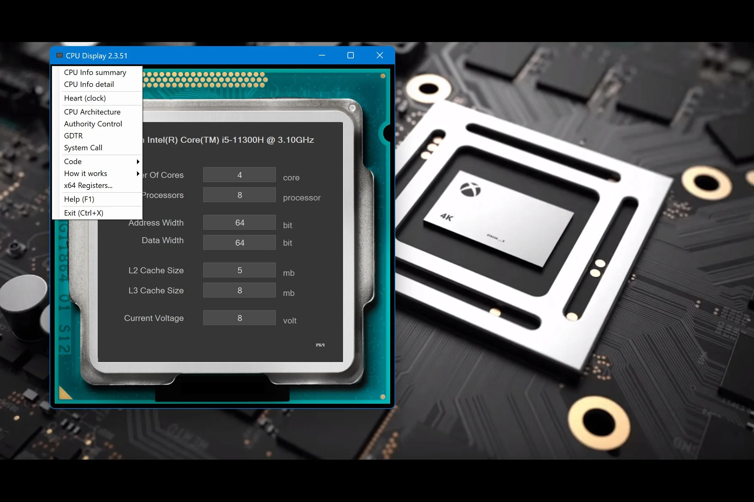 CPU Display screenshot 2