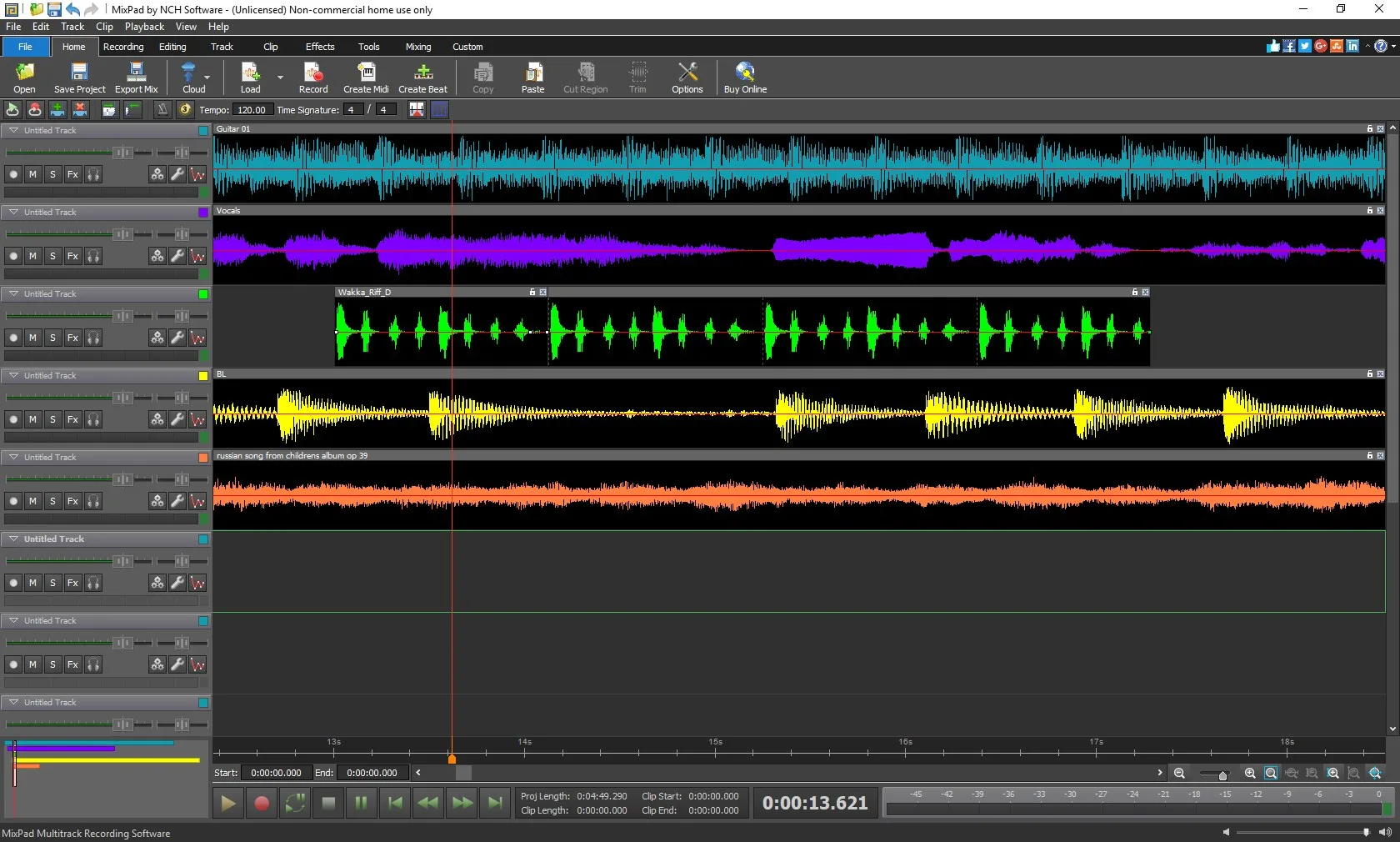 MixPad Multitrack Recording Software Express Edition screenshot 2