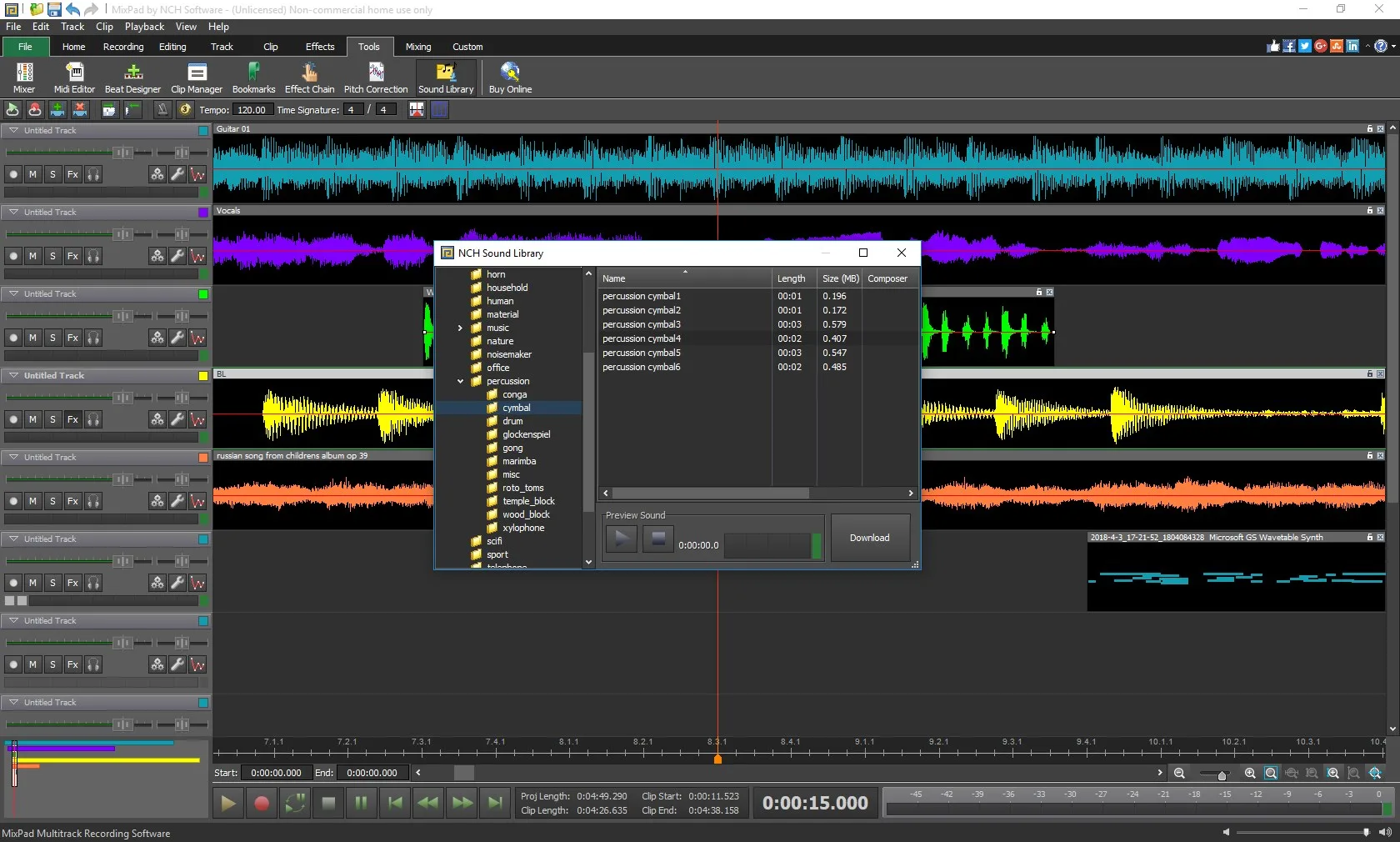 MixPad Multitrack Recording Software Express Edition screenshot 5