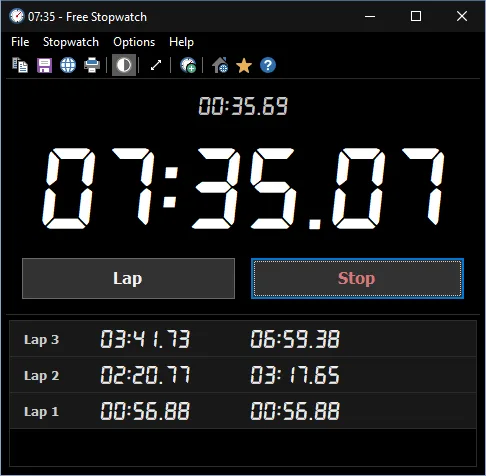 Free Stopwatch App screenshot 2