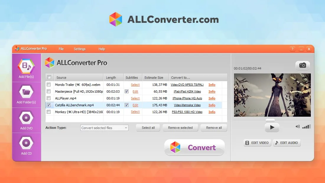 ALLConverter PRO screenshot 1
