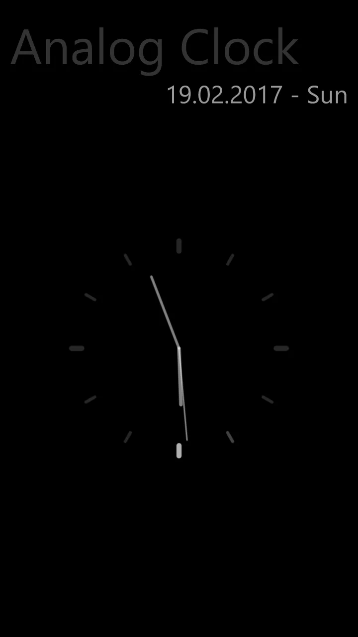 Analog Clock screenshot 1