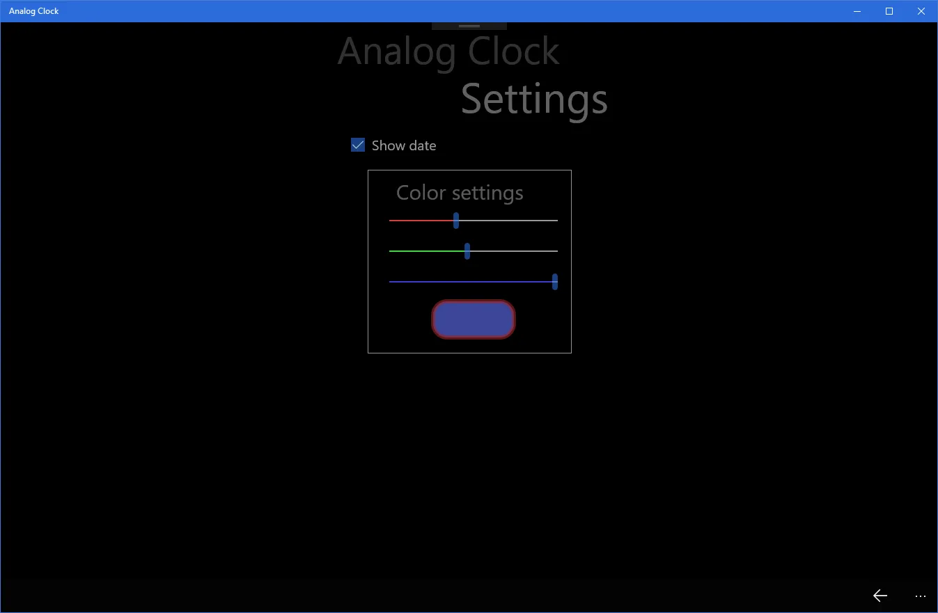 Analog Clock screenshot 2