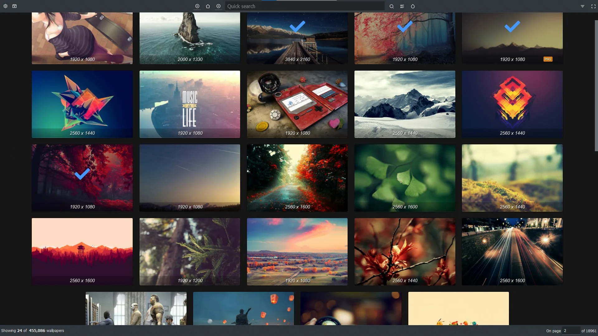 Wonderwall Wallpaper Manager screenshot 1