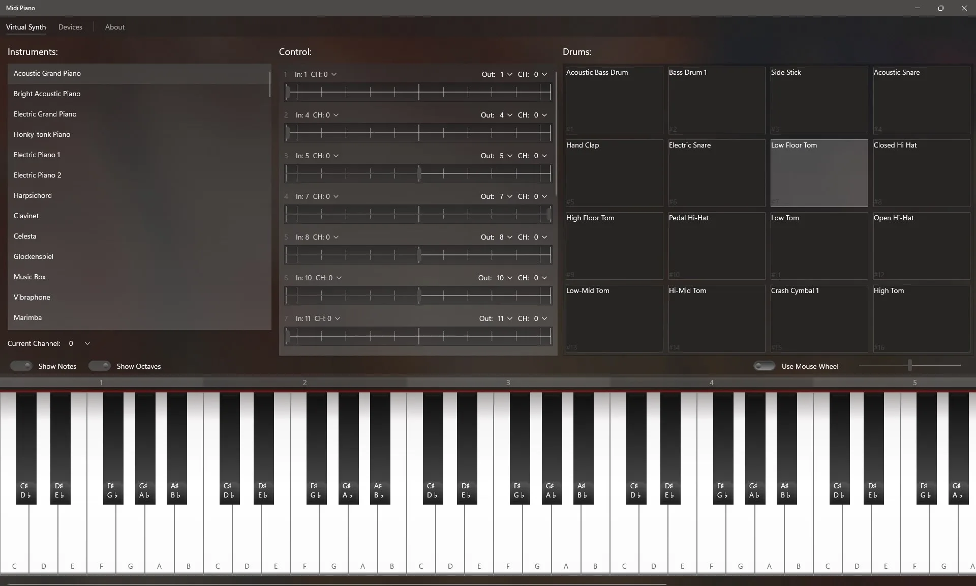 Midi Piano screenshot 4